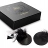 Наклейки на грудь Burlesque Pasties Feather Bijoux