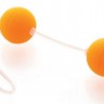 Оранжевые вагинальные шарики на прозрачной сцепке