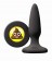 Черная силиконовая пробка Emoji SHT - 8,6 см.