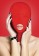 Красная маска на голову с прорезью для рта Submission Mask