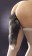 Черная анальная пробка с серым лисьим хвостом Grey Fox Tail Anal Plug