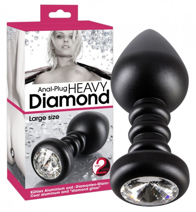 Анальная втулка Diamond Plug L - 10 см.