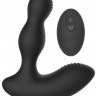 Черный массажер простаты с электростимуляцией и пультом ДУ Prostate massager