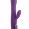 Фиолетовый перезаряжаемый вибратор RechargeableTulip Purple - 21 см.
