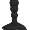 Черный массажер простаты с пультом N 78 Rechargeable Anal Stimulator - 12 см.