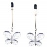 Зажимы для сосков с подвесками-бабочками Butterfly Clamps