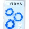 Набор из 3 синих эрекционных колец A-toys