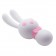 Белый вибростимулятор-зайчик Dorcel - 16 см.