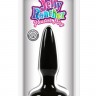 Чёрная анальная мини-пробка Jelly Rancher Pleasure Plug Mini - 8,1 см.