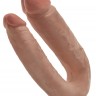 Двусторонний фаллоимитатор-мулат U-Shaped Large Double Trouble - 44,4 см.