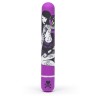 Фиолетовый вибратор с принтом CLASSIC VIBRATOR PURPLE SNAKE WOMAN - 18,4 см.