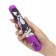 Фиолетовый вибратор с принтом CLASSIC VIBRATOR PURPLE SNAKE WOMAN - 18,4 см.