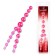 Розовые анальные бусы Crazy Pleasure - 32 см.