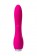 Розовый вибратор с клиторальным стимулятором L EROINA - 18 см.