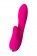 Розовый вибратор с клиторальным стимулятором L EROINA - 18 см.