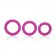 Набор розовых эрекционных колец Posh Silicone Love Rings