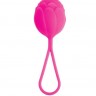 Розовый вагинальный шарик с петелькой для извлечения