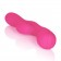 Розовый вибромассажер Impress Tongue со стимуляцией клитора - 18 см.