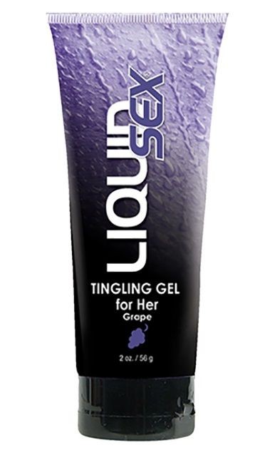 Женский возбуждающий лубрикант Liquid Sex Tingling Gel for Her с ароматом винограда - 56 гр.