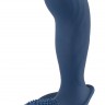 Синий вибростимулятор простаты Vibrating Butt Plug - 11,7 см.