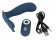 Синий вибростимулятор простаты Vibrating Butt Plug - 11,7 см.