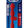 Красная двусторонняя вибровтулка MENZSTUFF THRILLER ASS DUAL HEAD