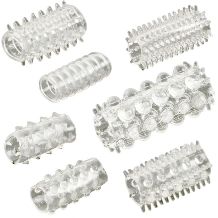 Набор из 7 насадок с различным рельефом 7 Piece Ring Set