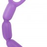 Фиолетовый анальный вибратор-елочка с 10 режимами вибрации - 22,5 см.