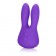 Фиолетовый виброзайчик Mini Marvels Silicone Marvelous Bunny