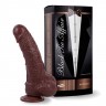 Коричневый фаллоимитатор Skinsation Black Tie Affaire Antonio - 18 см.