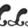 Набор из 3 черных массажеров простаты Piece Prostate Stimulator Set