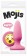 Розовая силиконовая пробка среднего размера Emoji WTF - 10,2 см.