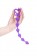 Фиолетовая анальная цепочка My Toy - 24 см.
