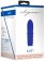 Синяя вибропуля Turbo Rechargeable Bullet Lush - 9,8 см.