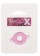 Розовое эрекционное кольцо с ушками для удобства надевания BASICX TPR COCKRING PINK