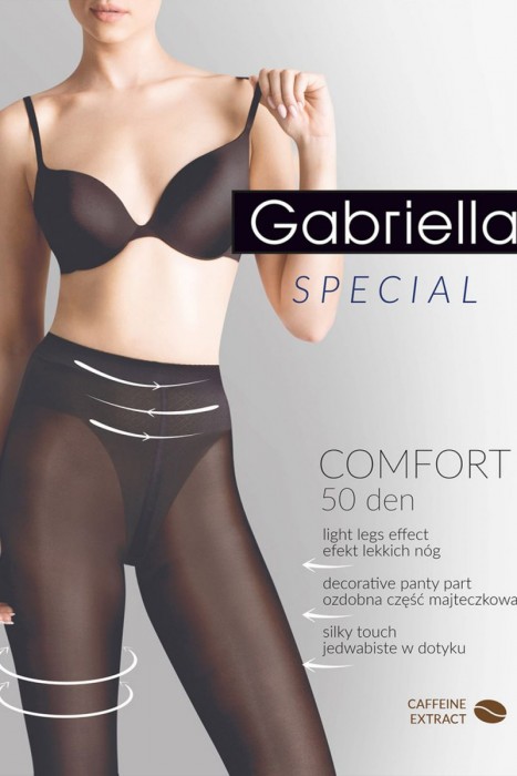 Утягивающие в бедрах и талии колготки с кофейным экстрактом Comfort