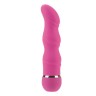 Розовый волнообразный вибромассажер 7-Function Silicone Dreams - 16 см.