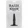 Маленькая чёрная анальная пробка Basix Rubber Works Mini Butt Plug - 10,8 см.