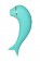 Бирюзовый вакуум-волновой стимулятор клитора Dolphin с вибрацией