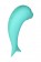 Бирюзовый вакуум-волновой стимулятор клитора Dolphin с вибрацией