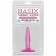 Маленькая розовая анальная пробка Basix Rubber Works Mini Butt Plug - 10,8 см.