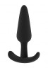 Чёрный анальный стимулятор Butt Plug No.29 - 12,5 см.