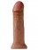 Кофейный фаллоимитатор на присоске 11  Cock - 28 см.