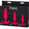 Набор из 3 розовых анальных втулок POPO Pleasure