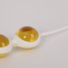 Желтые вагинальные шарики в силиконовой оболочке