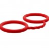 Красные силиконовые наручники BONDX SILICONE CUFFS