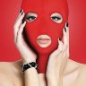 Красная маска на лицо с вырезами Subversion