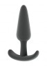 Серый анальный стимулятор Butt Plug No.29 - 12,5 см.