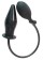Черный анальный стимулятор с расширением Pumpn Play Plug - 12 см.