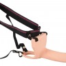 Телесный фаллопротез с вибрацией Vibrating Strap-On - 23 см.